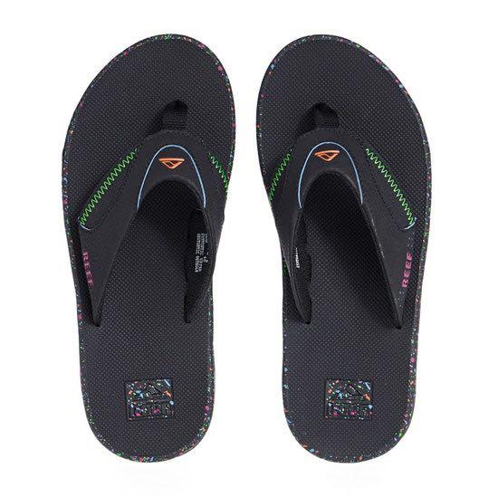Reef Fanning Sandals Blue Splatter