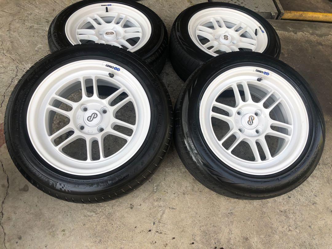 Sport rim Enkei RPF1 15x7jj pcd100, Auto Accessories on Carousell