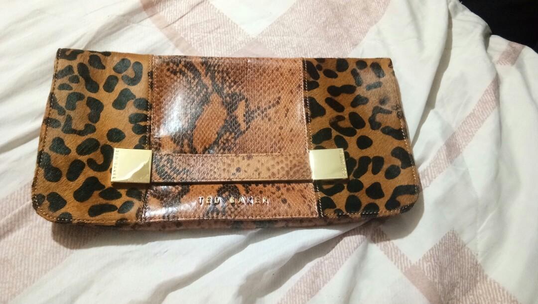 Ted baker best sale leopard print purse