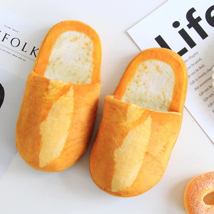 Ulzzang bread/loaf slippers, Men's 