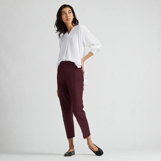 Uniqlo easy care discount stretch cropped pants