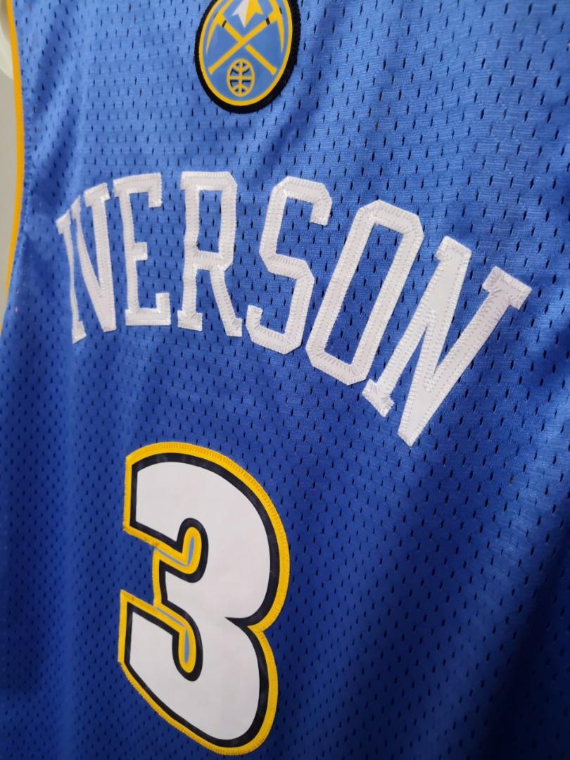 Allen Iverson #3 Vintage Jersey, NBA Shirt, Denver Nuggets