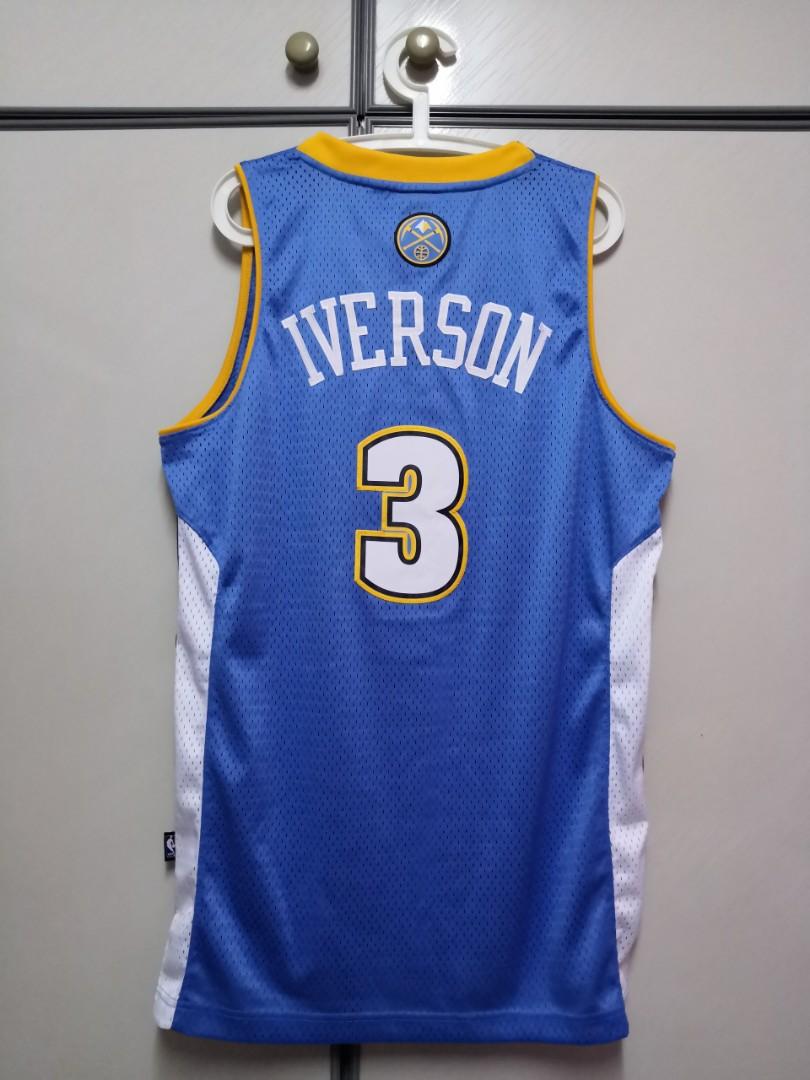 Vintage #3 ALLEN IVERSON Denver Nuggets NBA Adidas Authentic