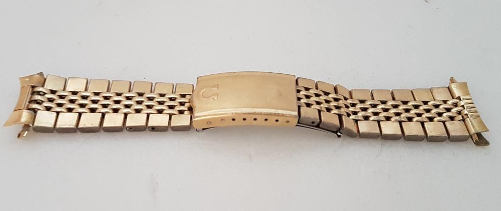 Vintage Omega Watch Band 18 mm thick Gold filled Gold plated