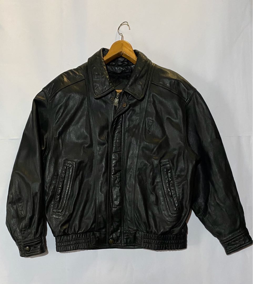 Vintage ysl leather jacket Clearance