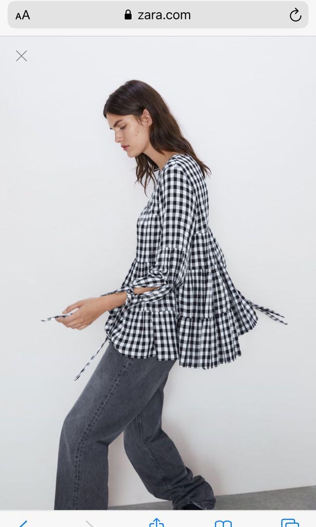 Bisous Gingham Long Sleeve Top / Rosie Gingham Short main image 0