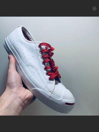 Jack Purcell *Converse Leather Ox Red/White，SZ 10