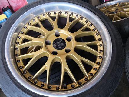 Genuine Enkei A356 alloy wheel 18x8/9 2-piece