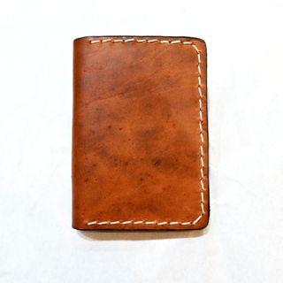 Leather Wallet Card Holder Vintage Tan