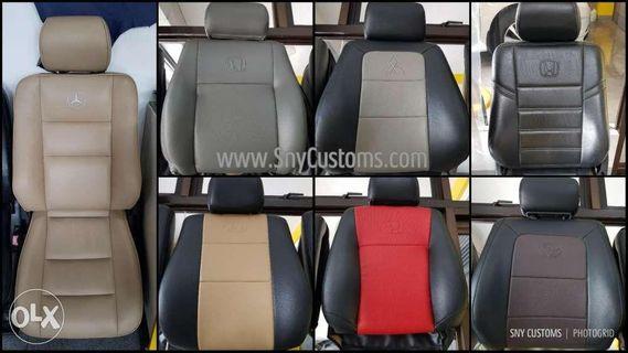 German leather leatherette Phantom Japan double stitch seat Cover wrTy
