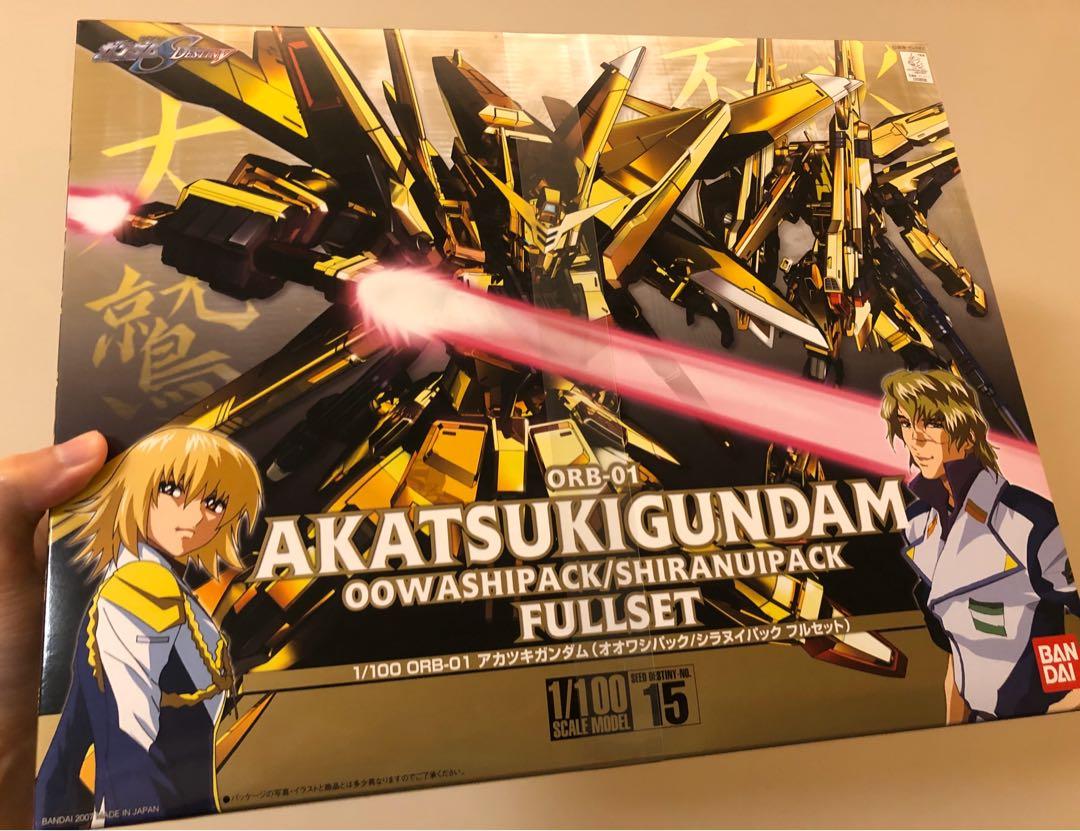 絕版電鍍 1 100 曉高達全裝備大鷲 不知火 Gundam Seed Destiny Akatsuki Fullset 高達模型非mg Hg 興趣及遊戲 玩具 遊戲類 Carousell