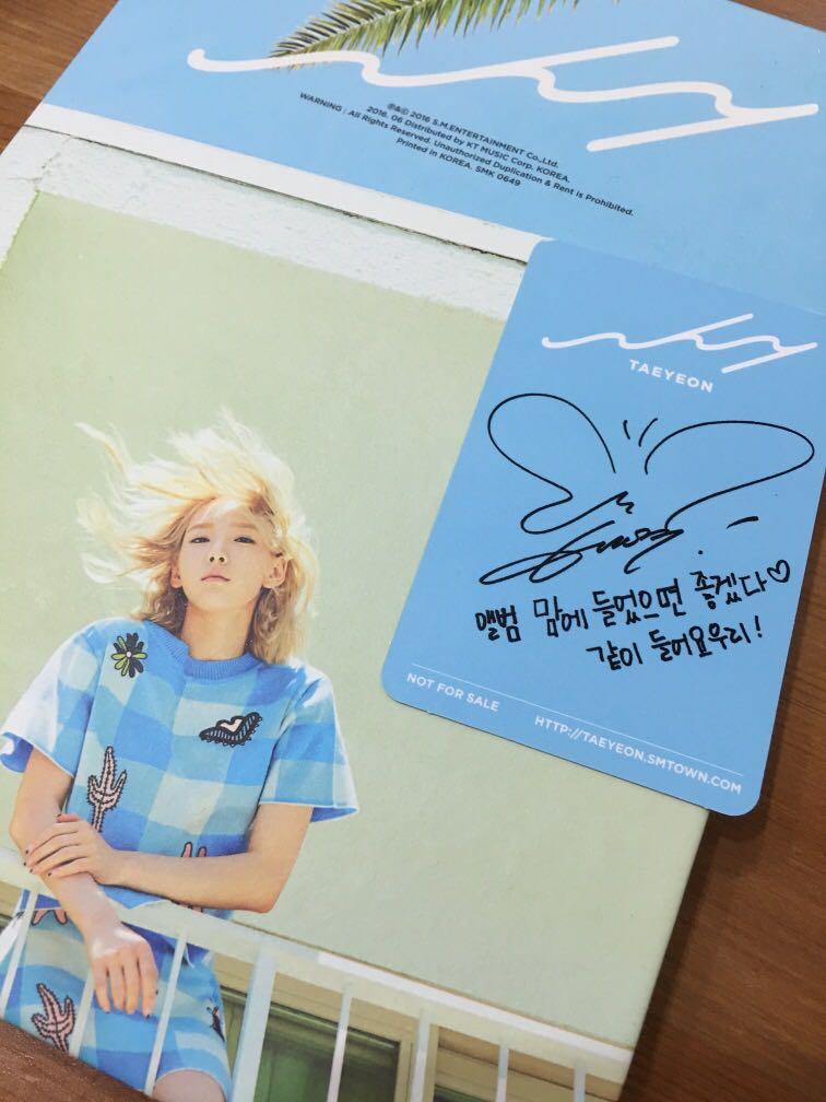 少女時代 GG 金泰妍 taeyeon why album專輯 小卡 韓星 kpop, 興趣及遊戲, 收藏品及紀念品, 韓流 - Carousell