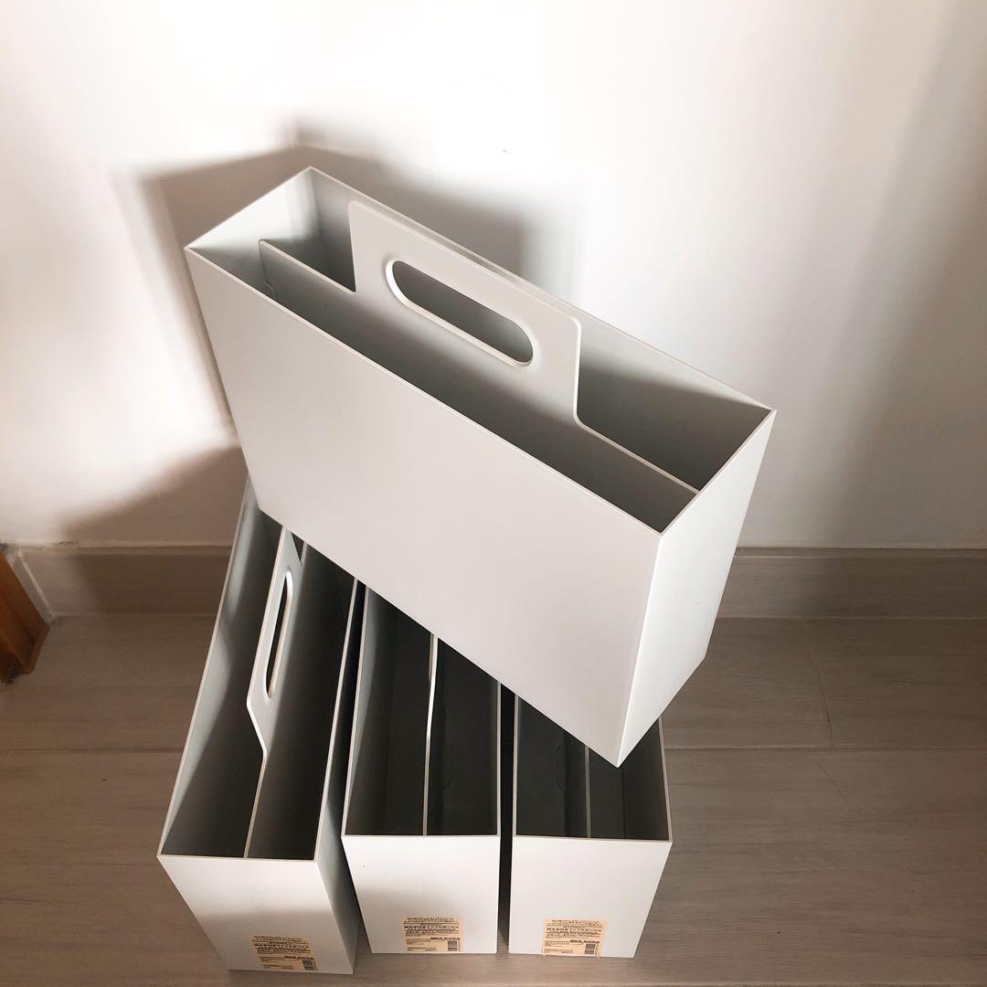 無印雜誌架 Muji Magazine Box, 傢俬＆家居, 其他, 收納箱及袋 - Carousell