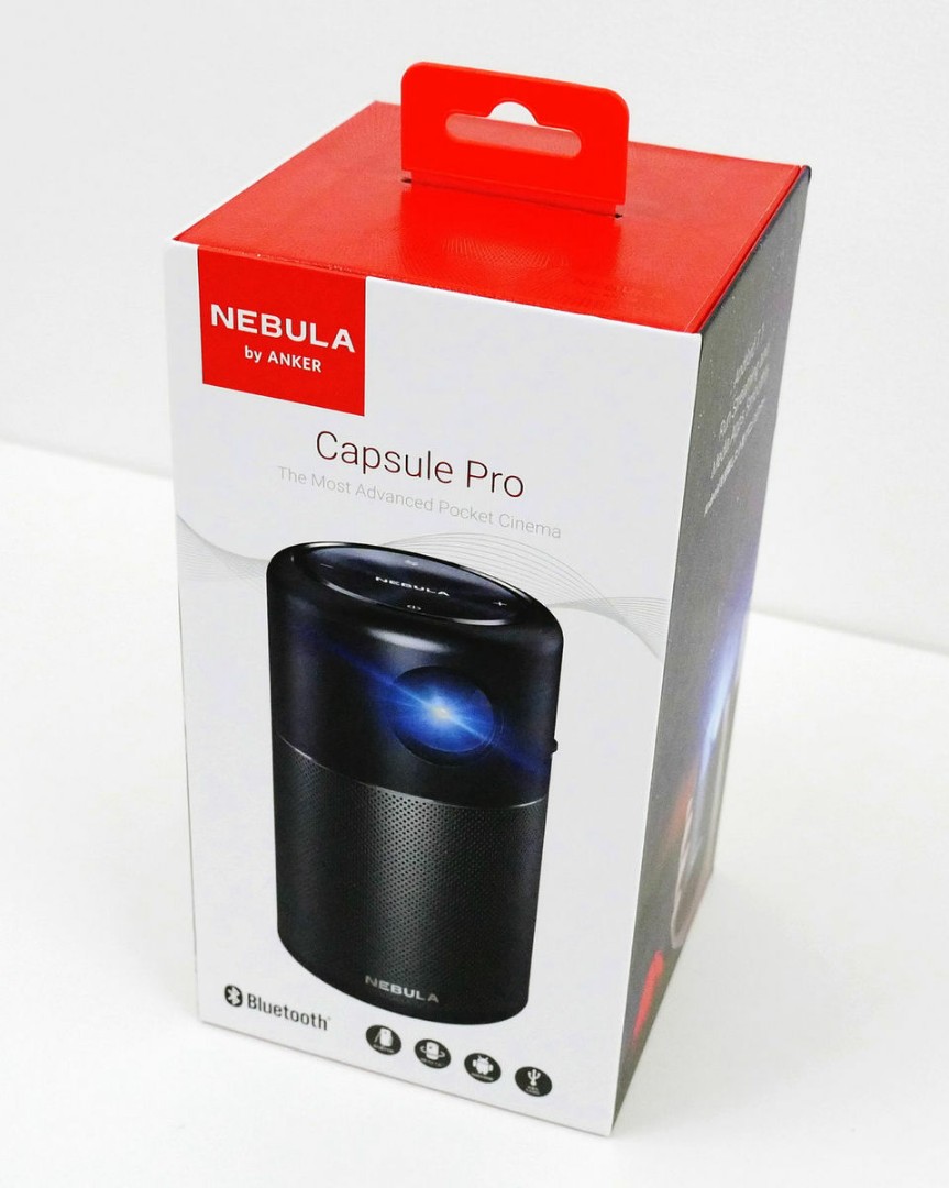 Nebula Capsule Pro by Anker- Mobile Pocket Projector, Mobile