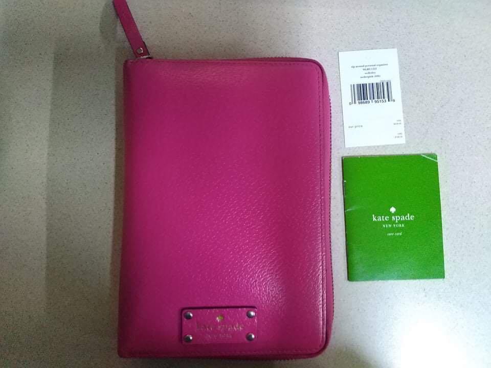 Authentic Kate Spade Wellesley Zip around Organizer Planner, Women's  Fashion, Bags & Wallets, Purses & Pouches on Carousell