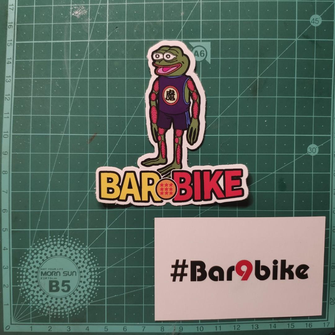 車貼-笛子魔童pepe#bar9bike#香港製, 傢俬＆家居, 家居裝飾, 家居裝飾- 其他- Carousell