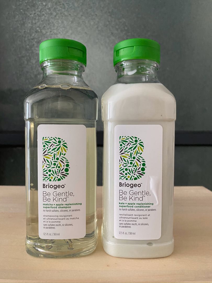 Briogeo Be Kind Matcha + Apple Superfood Shampoo and Conditioner, Beauty & Personal Care, Hair