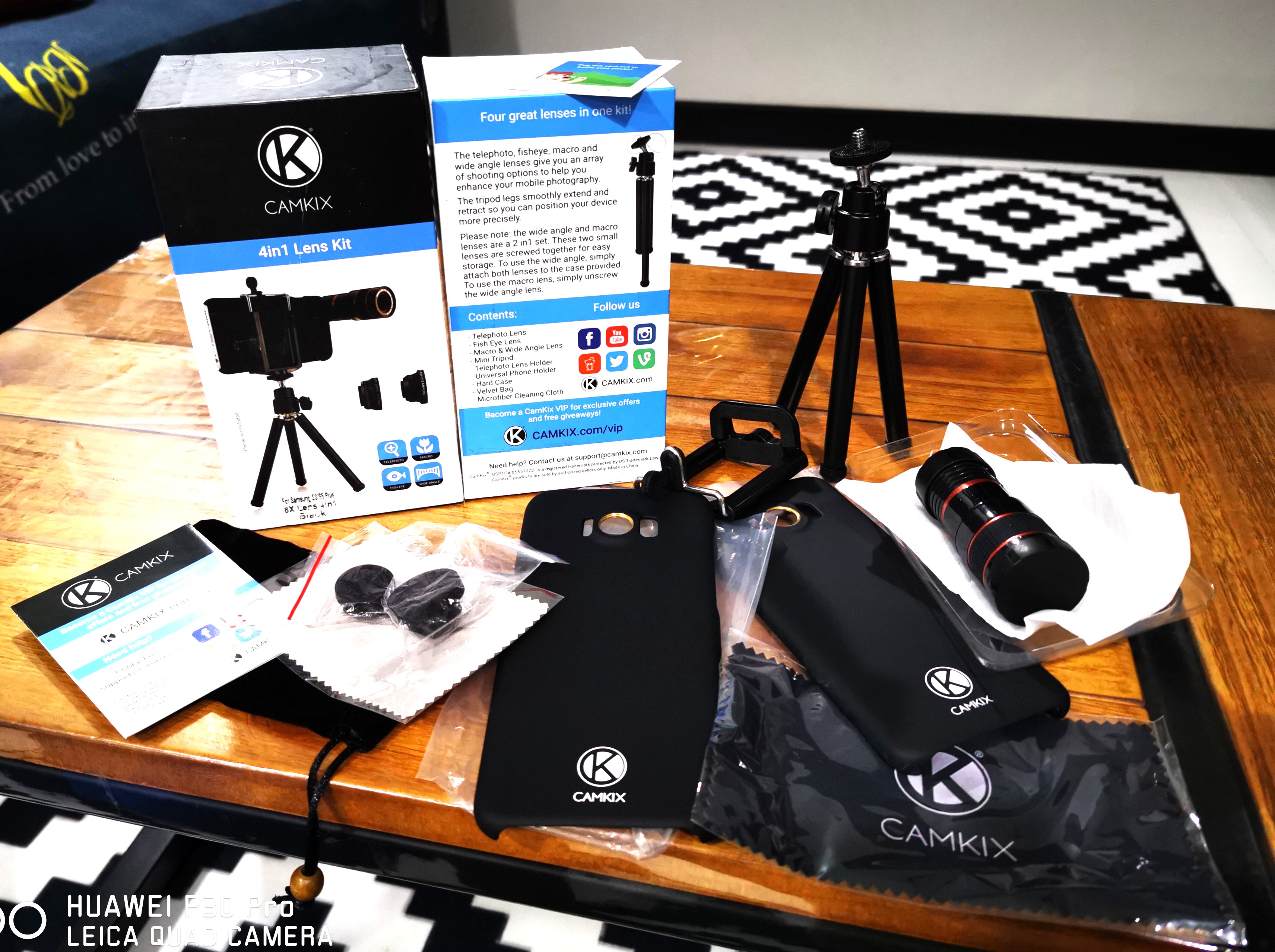 camkix lens kit compatible with samsung galaxy s8 and s8 plus 8x telephoto lens fisheye lens macro lens wide angle lens tripod phone holder