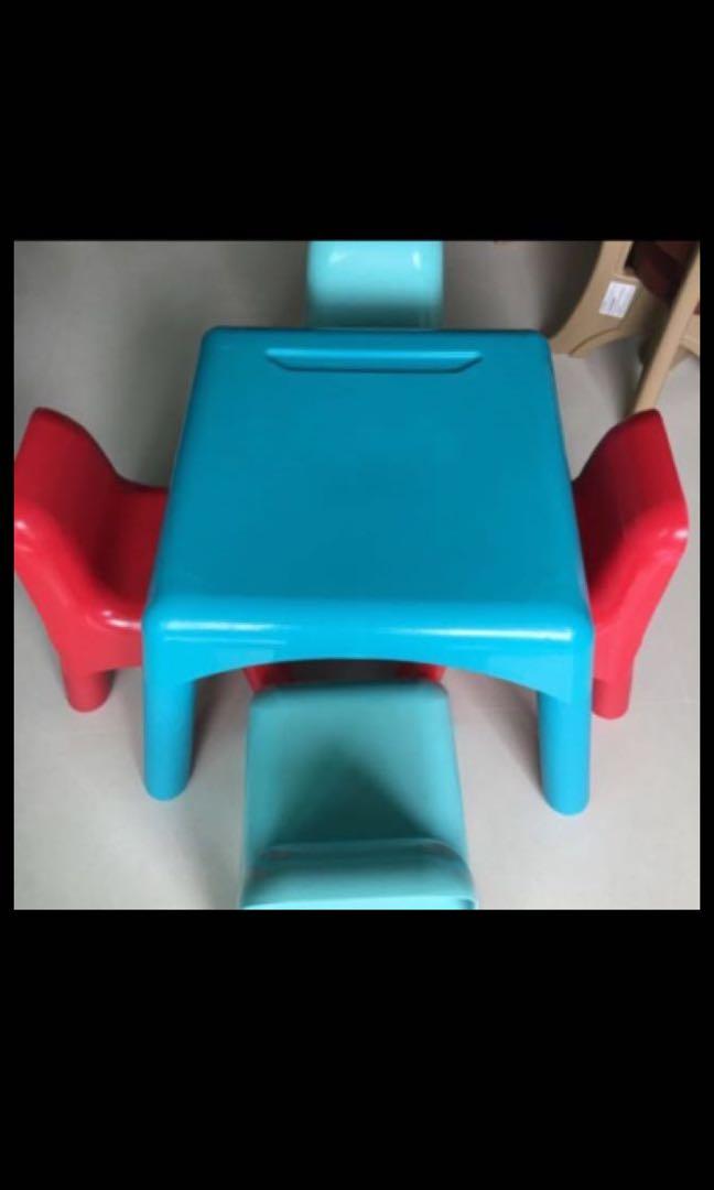 Elc plastic table and chairs sale