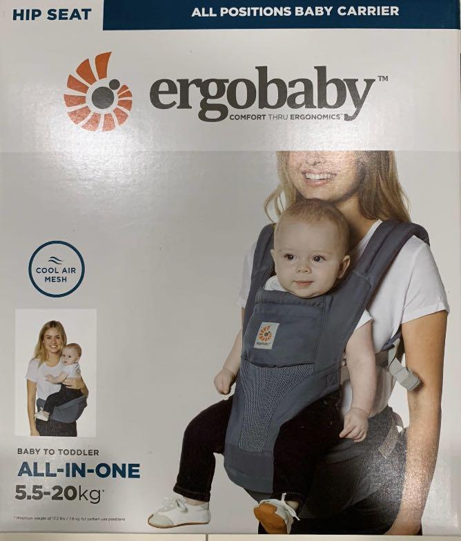 Ergo baby hipseat carrier oxford blue Babies Kids Going Out Carriers Slings on Carousell