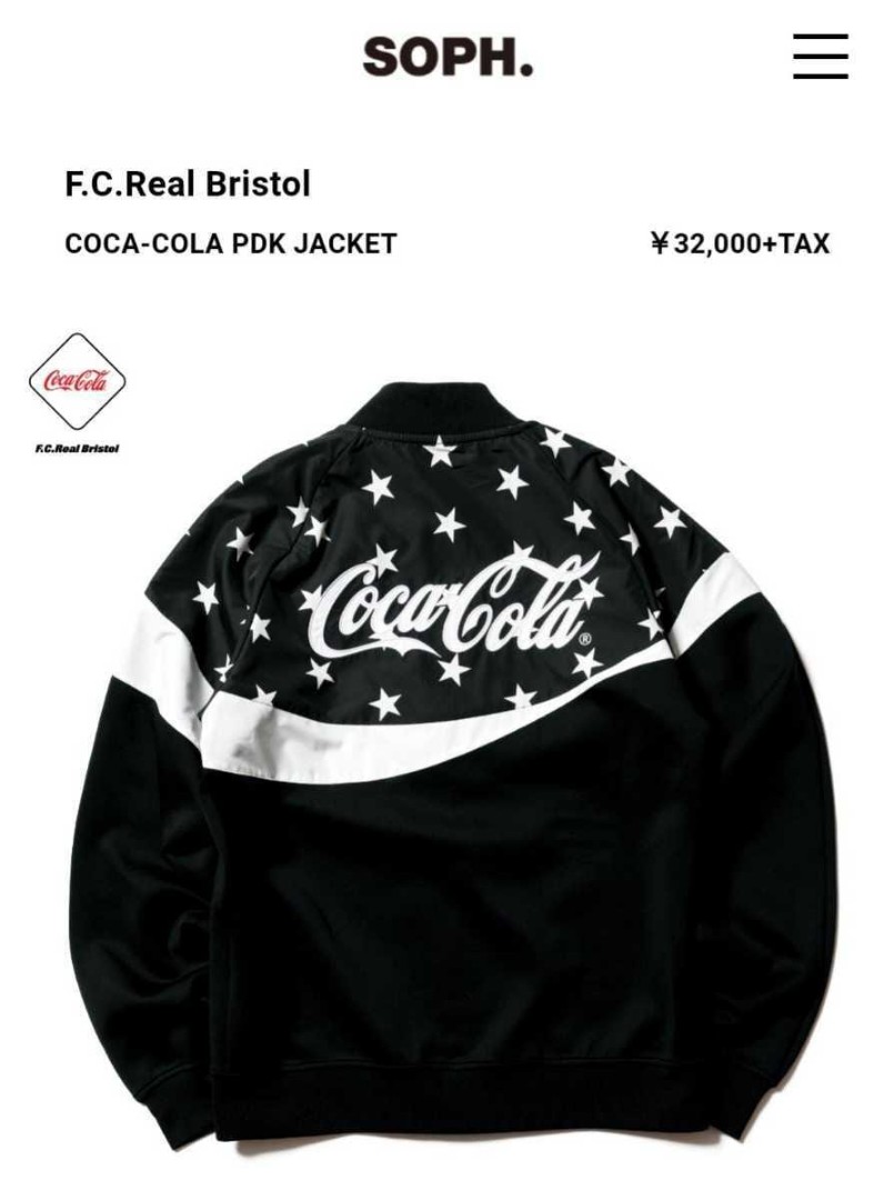 F.C.Real Bristol COCA-COLA BLACK XL - ジャケット/アウター