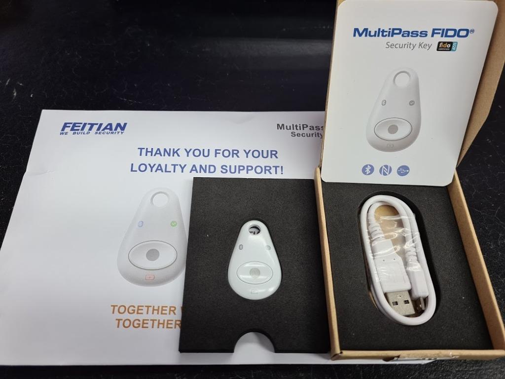 Feitian MultiPass FIDO U2F Security Key K13, Electronics, Computer