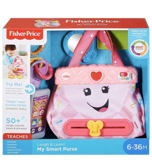 Fisher Price Laugh Learn My Smart Purse Babies Kids Infant
