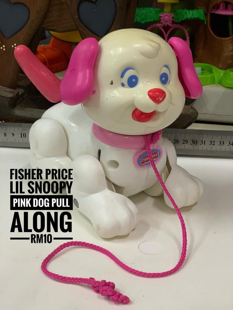 Fisher price pink dog sales