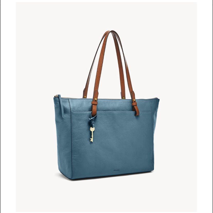Fossil Leather Rachel Tote Bag in Caribbean Women s Fashion Bags Wallets Tote Bags on Carousell
