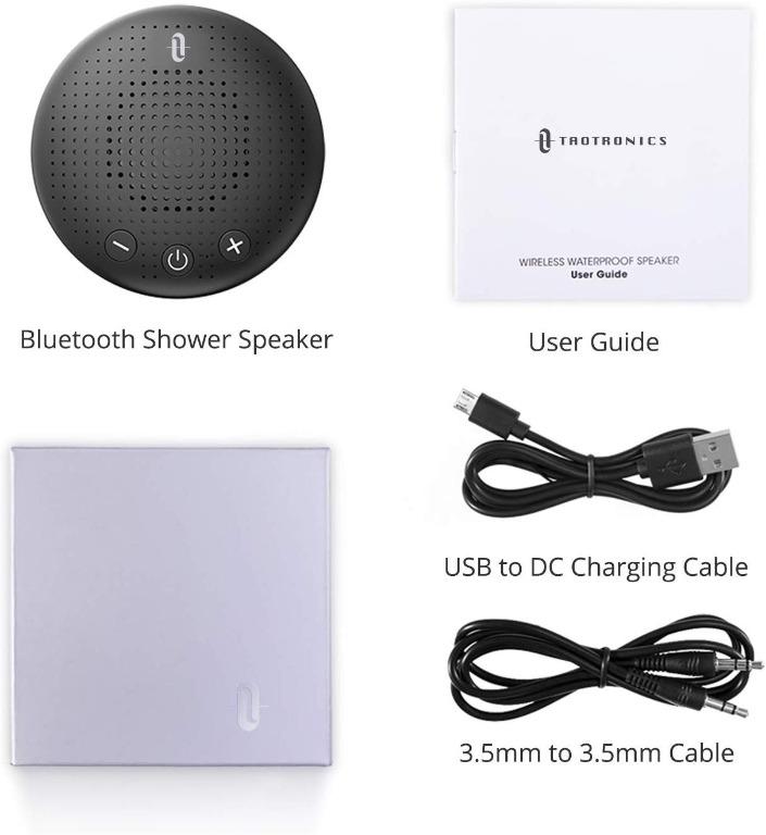 Item 013 TaoTronics Bluetooth Shower Speaker Audio Soundbars