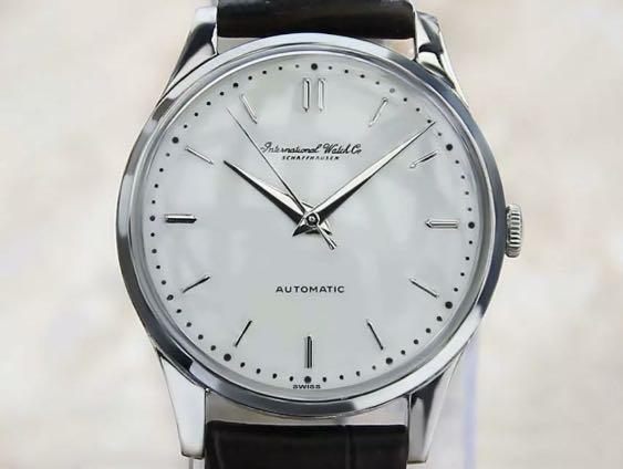 IWC automatic (Category: Watches) located in Singapore. Submitted by ice.313 (Listing ID 281392837, Image 1). Description: Very rare high calibre automatic IWC movement. Pristine condition IWC 1960s watch. Not a single scratch/mark Good size at 35mm. Elegant Swiss dress watch Must have for vintage watch collectors Lowballers stay away Omega vintage Iwc Rolex Vintage watch Dress watch Classic watches Swiss watch Luxury watch Iwc vintage Vintage wa