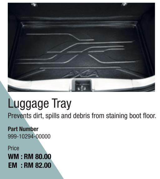 original perodua gear up luggage tray axia bezza myvi alza aruz, Auto