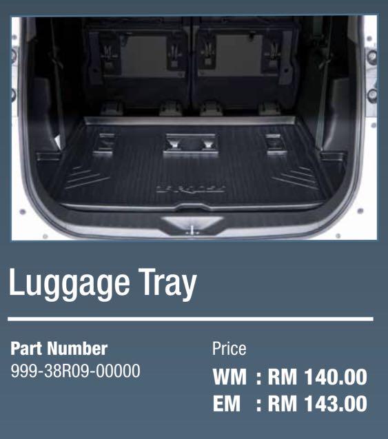 original perodua gear up luggage tray axia bezza myvi alza aruz, Auto