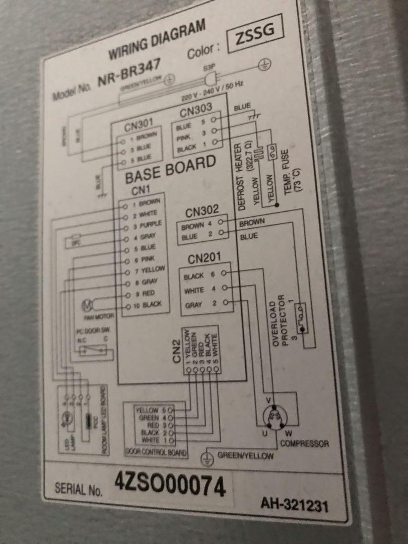 Panasonic ECONAVI Inverter 2 Door Refrigerator NRBR347Z, TV & Home