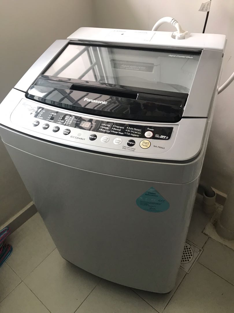 PANASONIC ECONAVI WASHING MACHINE (NAF90G3), TV & Home Appliances