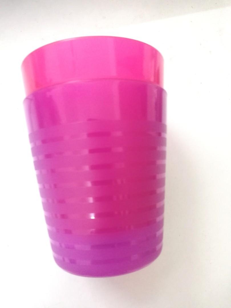 Plastic cup X2, Furniture & Home Living, Kitchenware & Tableware