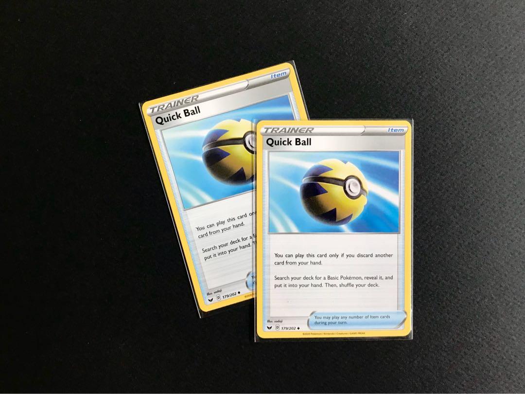 Quick Ball 179 202 Pokemon Sword And Shield Toys Games Board Games Cards On Carousell