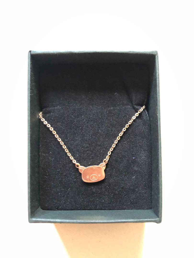 Rilakkuma gold necklace Women s Fashion Jewelry Organisers Necklaces on Carousell