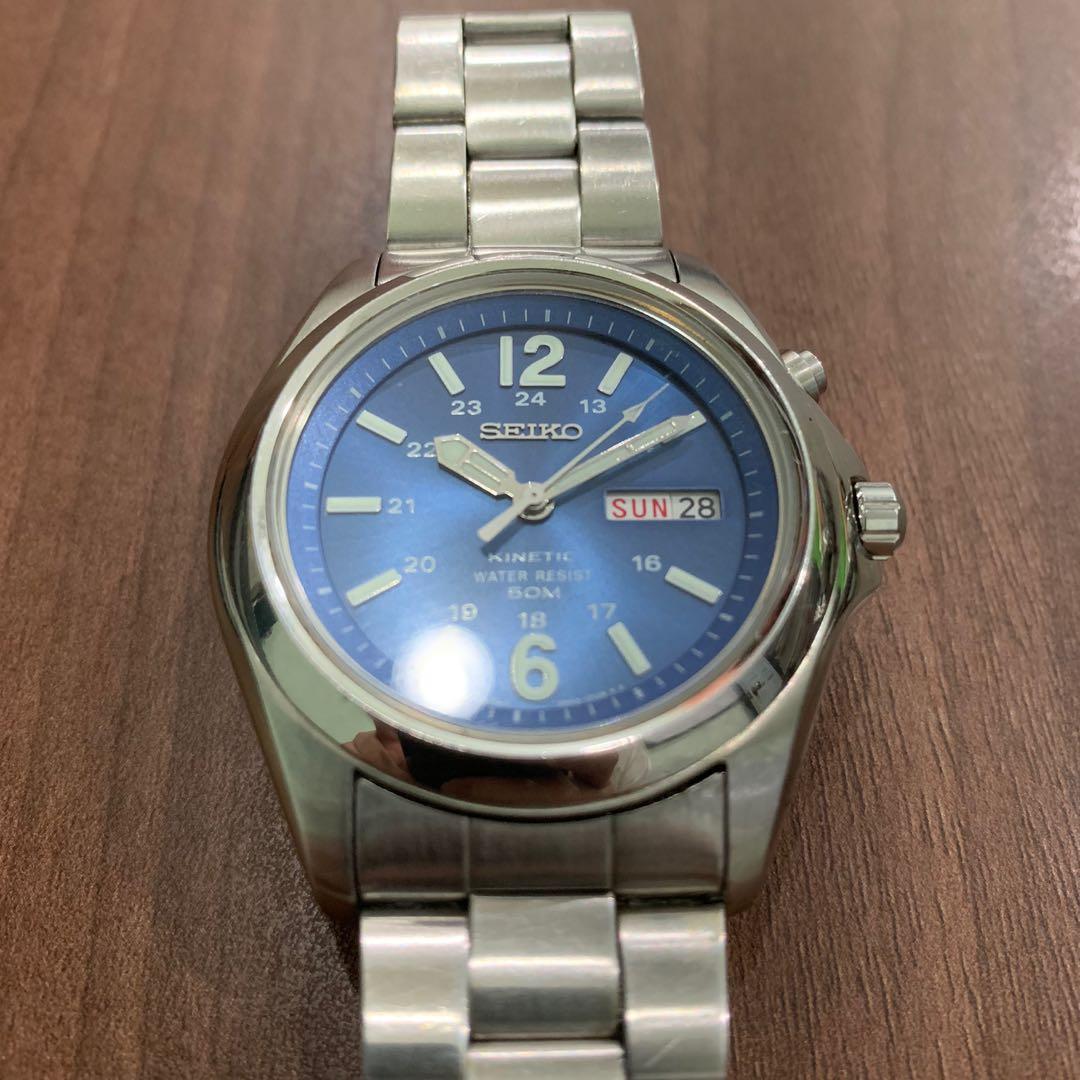 Seiko Kinetic 5M43-0E70 Men Watch, Men's Fashion, Watches & Accessories,  Watches on Carousell