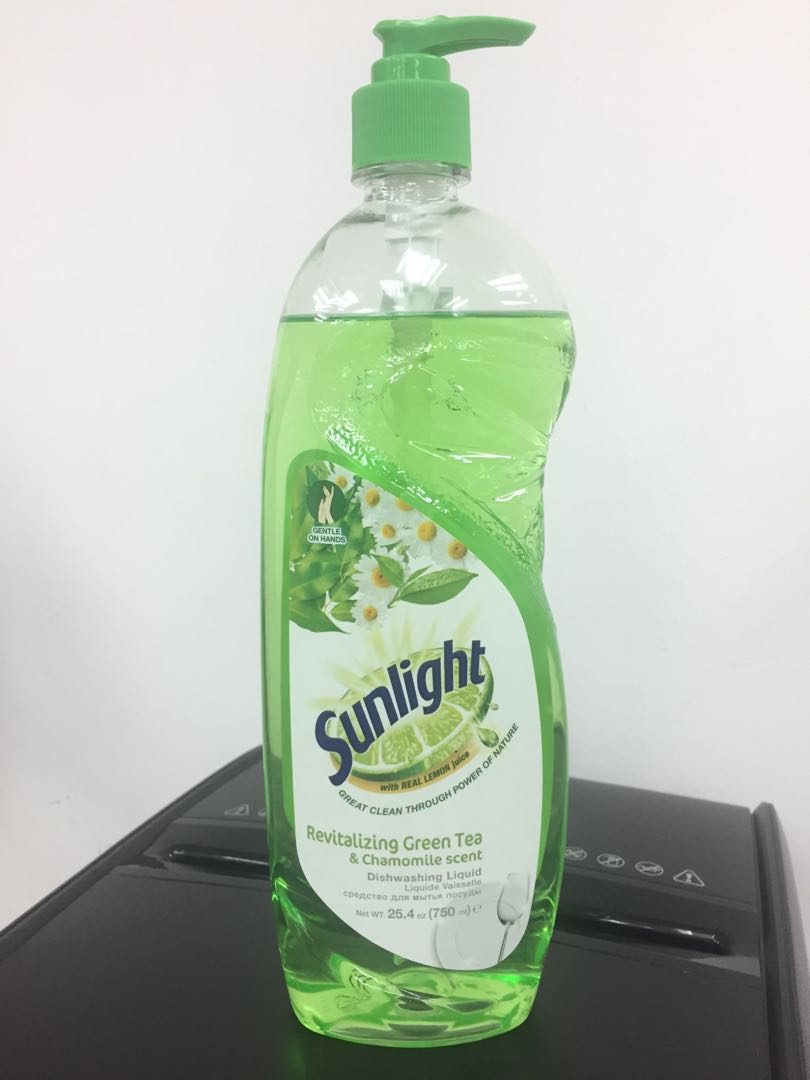 Sunlight Dishwashing Liquid Greentea Furniture Home Living Home Fragrance On Carousell