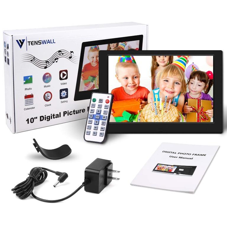 TENSWALL Digital Photo Frame, 10.1 inch Digital Picture Frame with ...