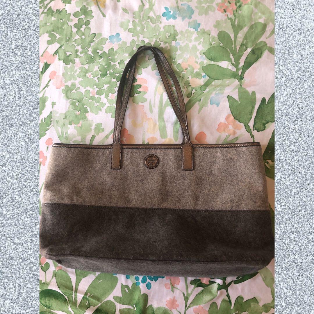 Tory burch grey flannel tote 2025
