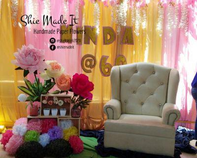 Handmade Paper Flowers Party Decor Stage Design Home Decor For Rent