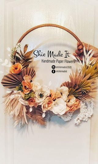 Handmade Paper Flower Services Wreath Party Home Decor