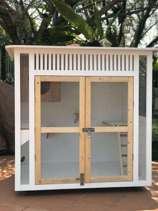 Wooden cage for cats