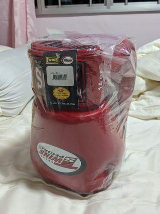 Twins Special 14oz Leather Boxing Gloves in Red (BGVL-3)
