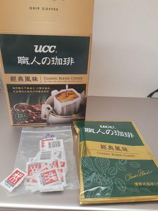 送全聯點數78張 UCC濾掛式咖啡 經典風味 剩23包