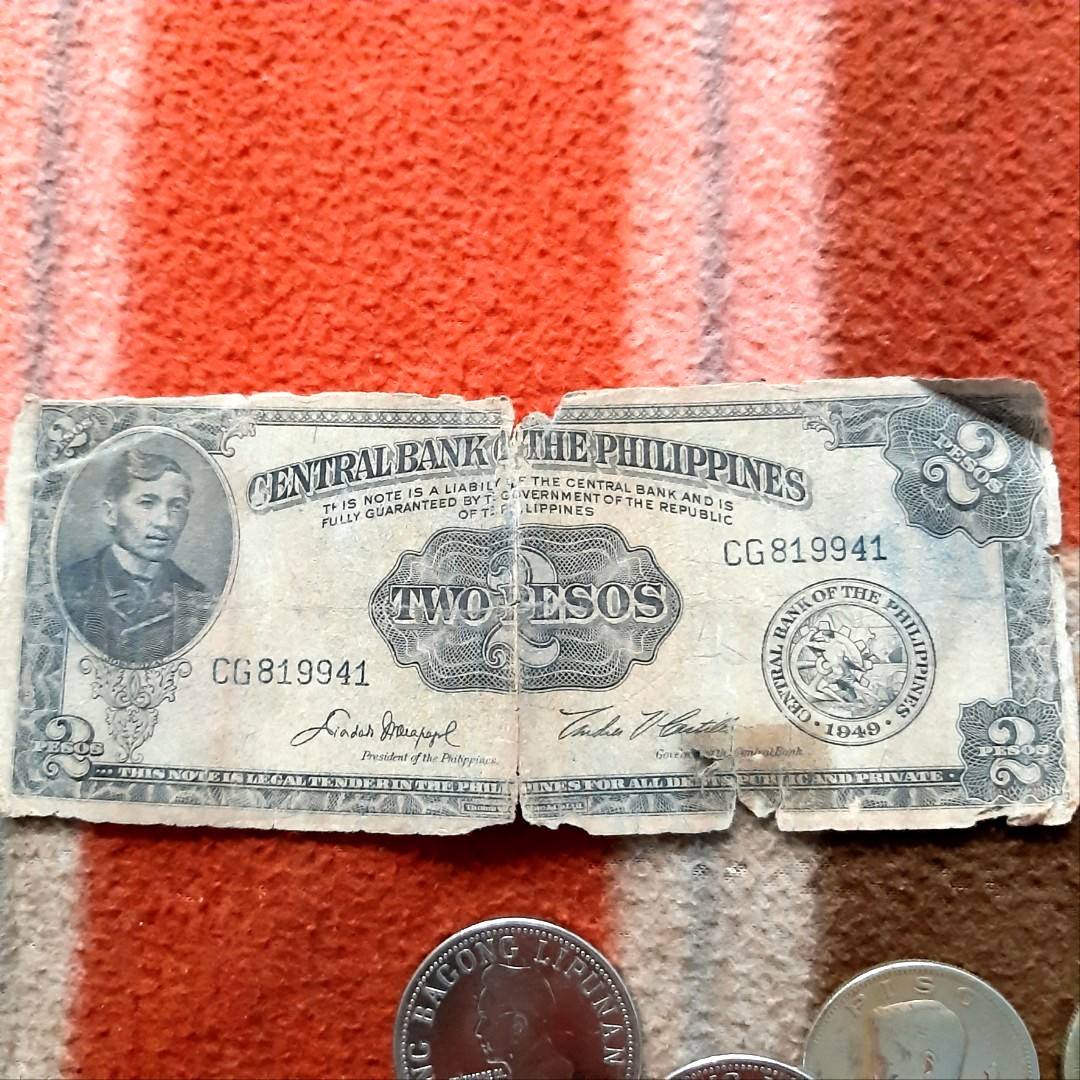 1949 Two Peso Phillipine Paper Bill Hobbies Toys Memorabilia 1949 Two Peso Phillipine Paper Bill Hobbies Toys Memorabilia