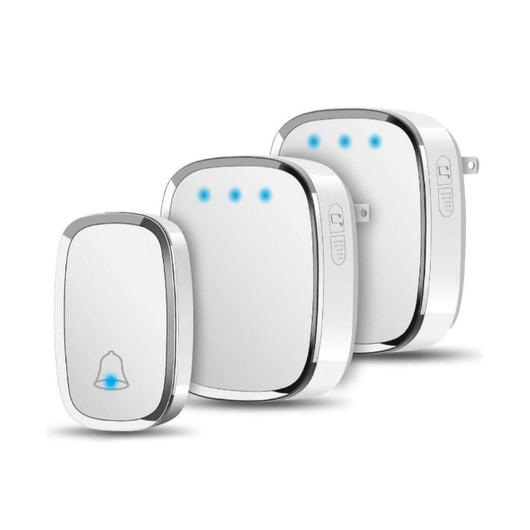 3948 Wireless Doorbell, Govee Waterproof Door Bells Chime Kit with LED Flash by Minger, 1 Push