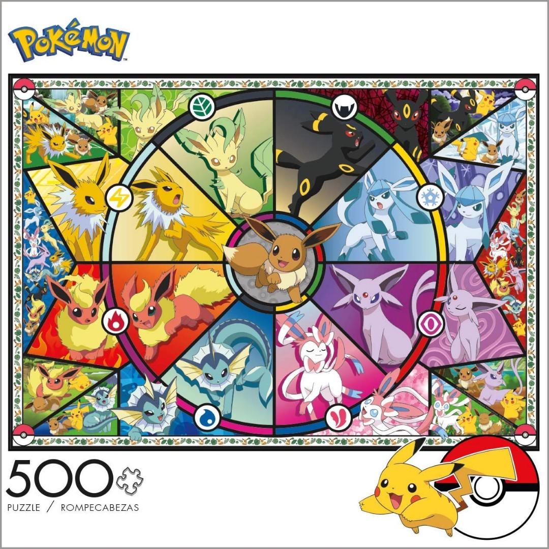 Buffalo Games Pokemon Eevee S Stained Glass 500 Piece Jigsaw Puzzle Game Toys Games Others On Carousell - demon eevee roblox